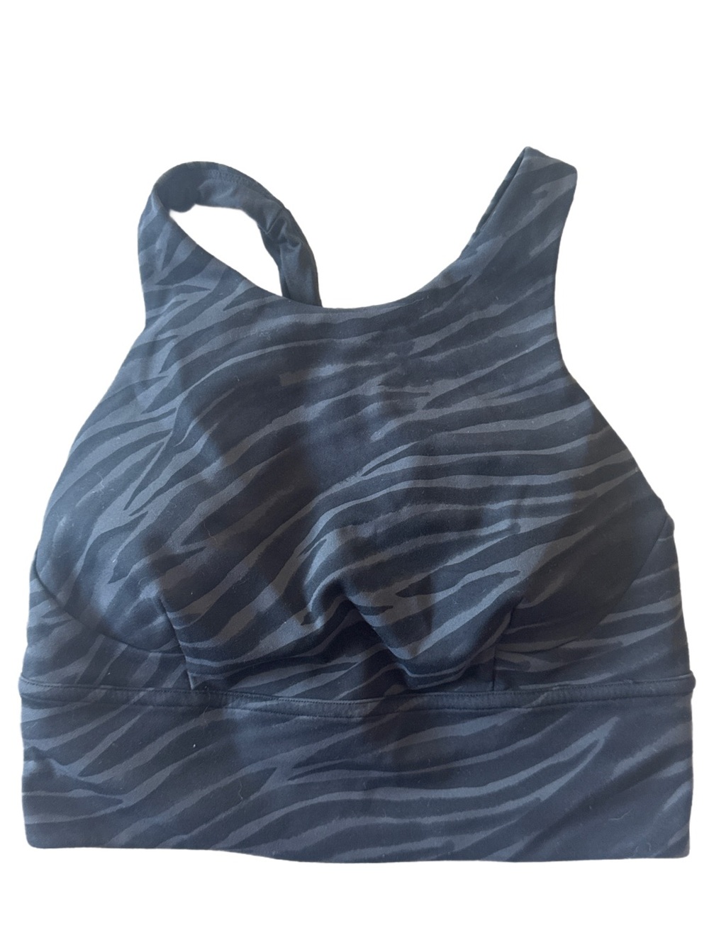 Lululemon Zebra Print High Neck Long Line Bra Size 4